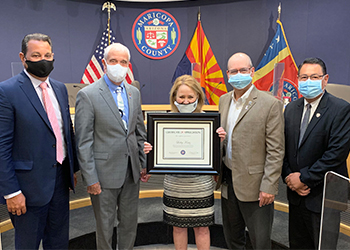 Board of Supervisors Honors Lesley Kratz